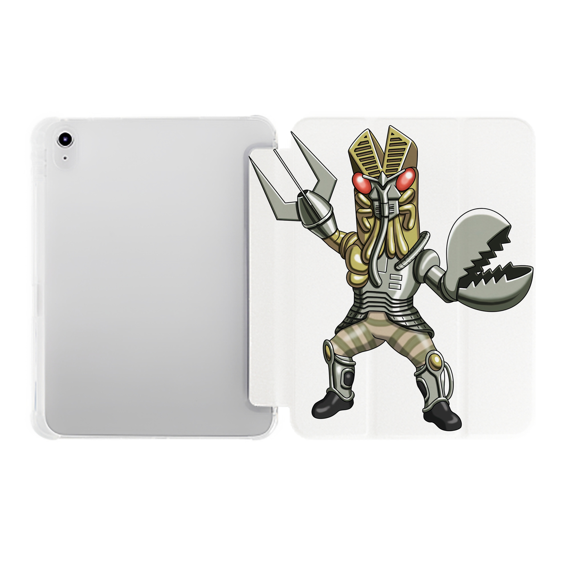 （画像用） ウルトラマン Ultraman IPad ケース ペン収納付き 三つ折りスタンド PUレザー×シリコン 対応機種9.5/10.5/10.9インチ